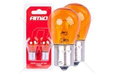 Halogenové žárovky PY21W BAU15S 12V AMBER 2ks blister