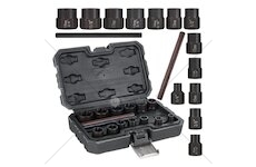 Hlavice na poškozené šrouby a matice, nástrčné, sada 15 ks - GEKO