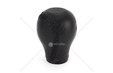 Hlavice řadicí páky kožená obyčejná černé nitě