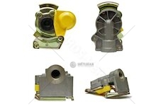 Hlavice vzduchová spojovací M22 žlutá vlek - tvrdá