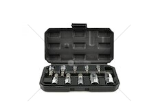 Hlavice zástrčné XZN 1/4”, 3/8”, 1/2”, M4-M18, sada 10ks GEKO