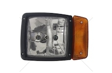 Hlavní přední světlomet se směrovým světlem pro JCB 1CX, 2CX, 3CX a jiné s konektorem PIN