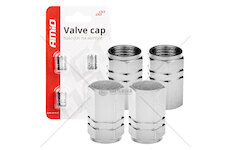 Hliníkové čepičky na ventil stříbrné 4 ks