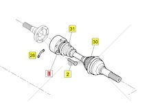 Hnací kloubová hřídel Multicar FUMO 4x4 0230029