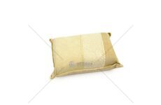 Houbička z kousků přírodní jelenice, malá 12,5 x 8,5 x 4cm