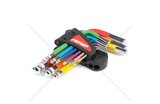 Imbusové HEX klíče s kuličkou z S2 oceli 9 ks AMiO-04298