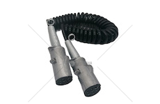 Kabel elektr.24V/ 7 propojovací spirálový s koncovkami kov 4,5m