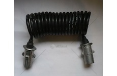 Kabel elektr. 7 propojovací spirálový s koncovkami