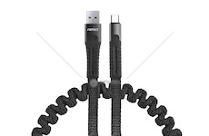 Kabel micro USB pružinový 120CM U-12 AMiO-02529