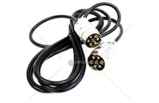 Kabel přívěsného vozíku  3,5m, 2x kovová zástrčka - 7pramen