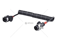 Kabel propojovací 7pin 24v abs/ebs/adr spirálový 4,0m s koncovkami 0264113_A