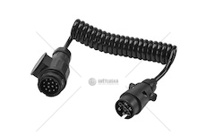 Kabel spirálový 1.5m, 13 pólů zástrčka / 7 pólů zástrčka