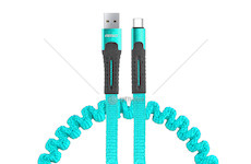Kabel USB C pružinový 120CM UC-14 AMiO-02531