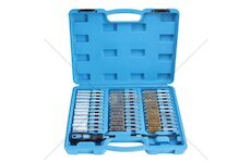 Kartáče ruční, na čištění šachet vstřikovačů, ocel, mosaz a nylon, 38 dílů - SATRA