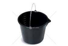 Kbelík 20L černý s nálevkou KBU20L-S411