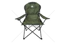 Kempingová židle skládací, zelená - BASS