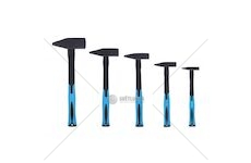 Kladiva zámečnické 0,1-2kg, sada 5ks KRAFT&DELE