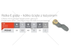 Kladka bočnice FI35 s ohnutým upevněním  P0540