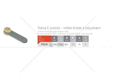 Kladka bočnice FI35 s upevněním rovným  P0545