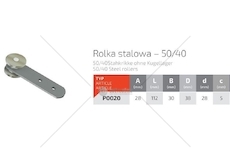 Kladka bočnice ocelová FI38 rovná PO020