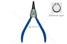 Kleště SEGERA ohnuté externí 241MM KING- KING TON 68SB-10