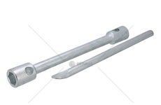 Klíč na kola oboustranný.S-27/32 + kolík  HRW-013