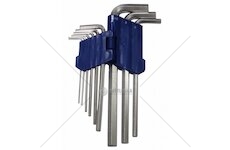 Klíče imbus zahnuté 1,5 -10 mm délka 77-168mm MAR-POL