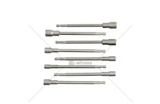 Klíče nástrčné do vrtačky, prodloužené, magnetické, sada 8ks, 6-13mm GEKO