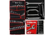 Klíče očko-ploché, zahnuté, S-typ, TORX, brzdové, sada 47 ks, CrV - MAR-POL