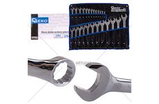 Klíče očkoploché 6-36mm, CrV, sada 25ks GEKO
