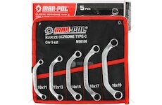 Klíče očkové zahnuté 5ks 10-19mm MAR-POL