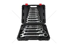 Klíče ráčnové očkoploché s kloubem 13ks 8-32mm KELTIN