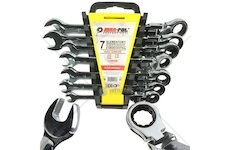 Klíče ráčnové očkoploché s kloubem 7ks 8-19mm MAR-POL