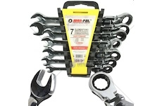 Klíče ráčnové očkoploché s kloubem 7ks 8-19mm MAR-POL