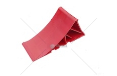 Klín pod kola L=255mm, barva - červená, max zatížení 1,6T