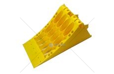 Klín pod kola L=475mm, barva - žlutá