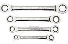 KLUCZE OCZKOWE Z GRZECHOTKA 8-19MM, 4 EL NEO NEO09-070