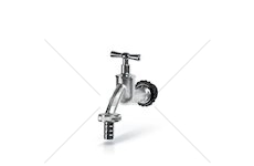 Kohoutek 1/2" pro nádrž na dešťovou vodu, stříbrný TAP