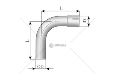 KOLANKO FI76,2 90ST DINEX DIN91076