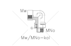 KOLANKO M16 WEW./M22 ZEW. PNEUMATYCZNE  ZLW-M16W/M22NO-KOL