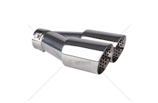 Koncovka výfuku ocelová chromová modrá AMIO-04062