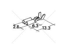 Konektor 2,8mm 0,5-1mm dutinka 998000780_A