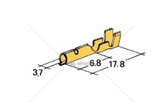 Konektor dutinka kulatý 4mm/ 1-2,5mm 998000366_A