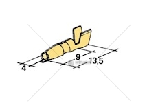 Konektor kolík kulatý 4mm/ 1-2,5mm 998000367_A