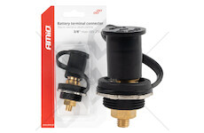 Konektor napájení baterie černý mínus s krytkou 3/8 M10 12V 24V 48V 250A AMIO-03813