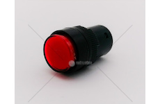 Kontrolka kulatá červená LED 12/24V