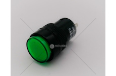 Kontrolka kulatá zelená LED 12/24V