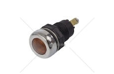 Kontrolka žlutá kulatá chrom