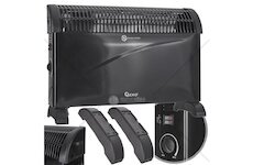 Konvektor s termostatem 2 kW, černý - GEKO