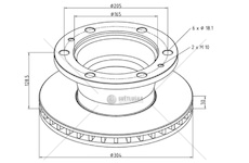 Kotouč brzdový 304x30x128,5 pn/zn iveco e.cargo 0063762_A